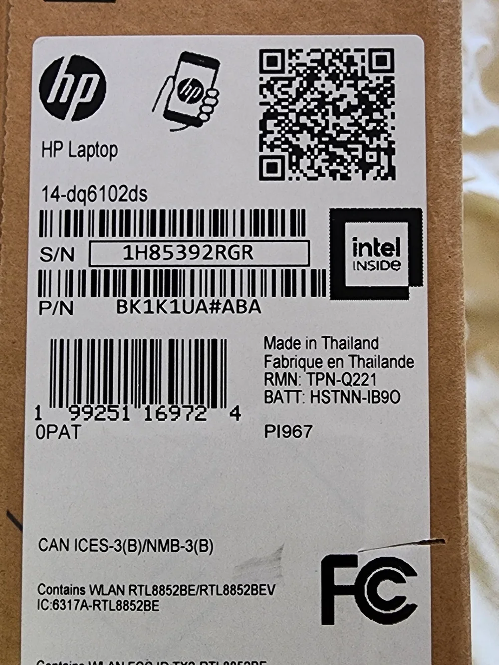 HP Laptop 14- ds6102ds 14 Inch Touchscreen Windows 11